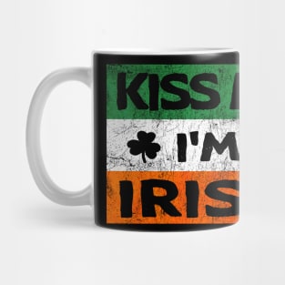 Kiss Me I'm Irish Ireland Flag shamrock St Patrick's day Mug